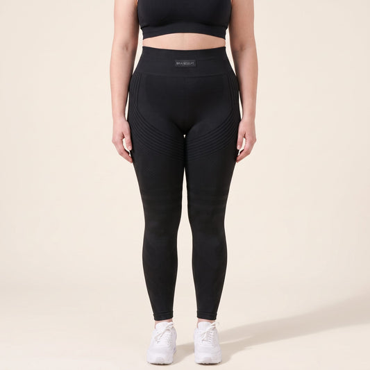 Sira Sculpt 3D Lipedema Leggings on-body front