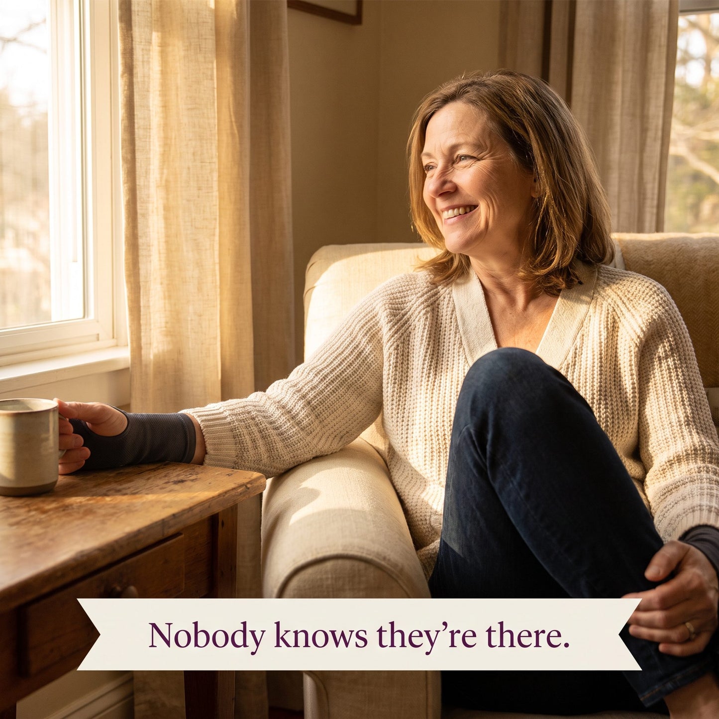 Nobody knows they are there, discreet under sleeves