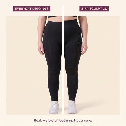 Everyday leggings vs Sira Sculpt visible smoothing
