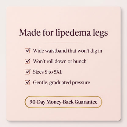 Made for lipedema legs, key features