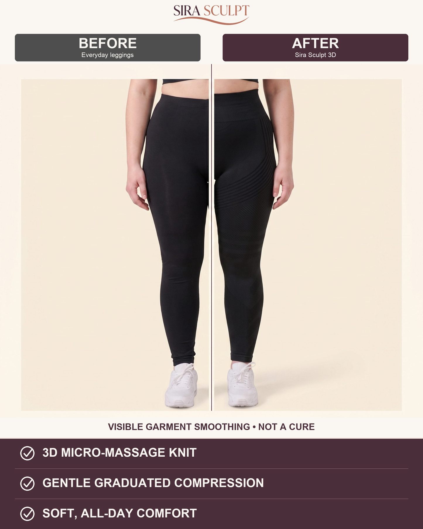 Sira Sculpt 3D Anti-Cellulite Leggings — Sculpt & Smooth
